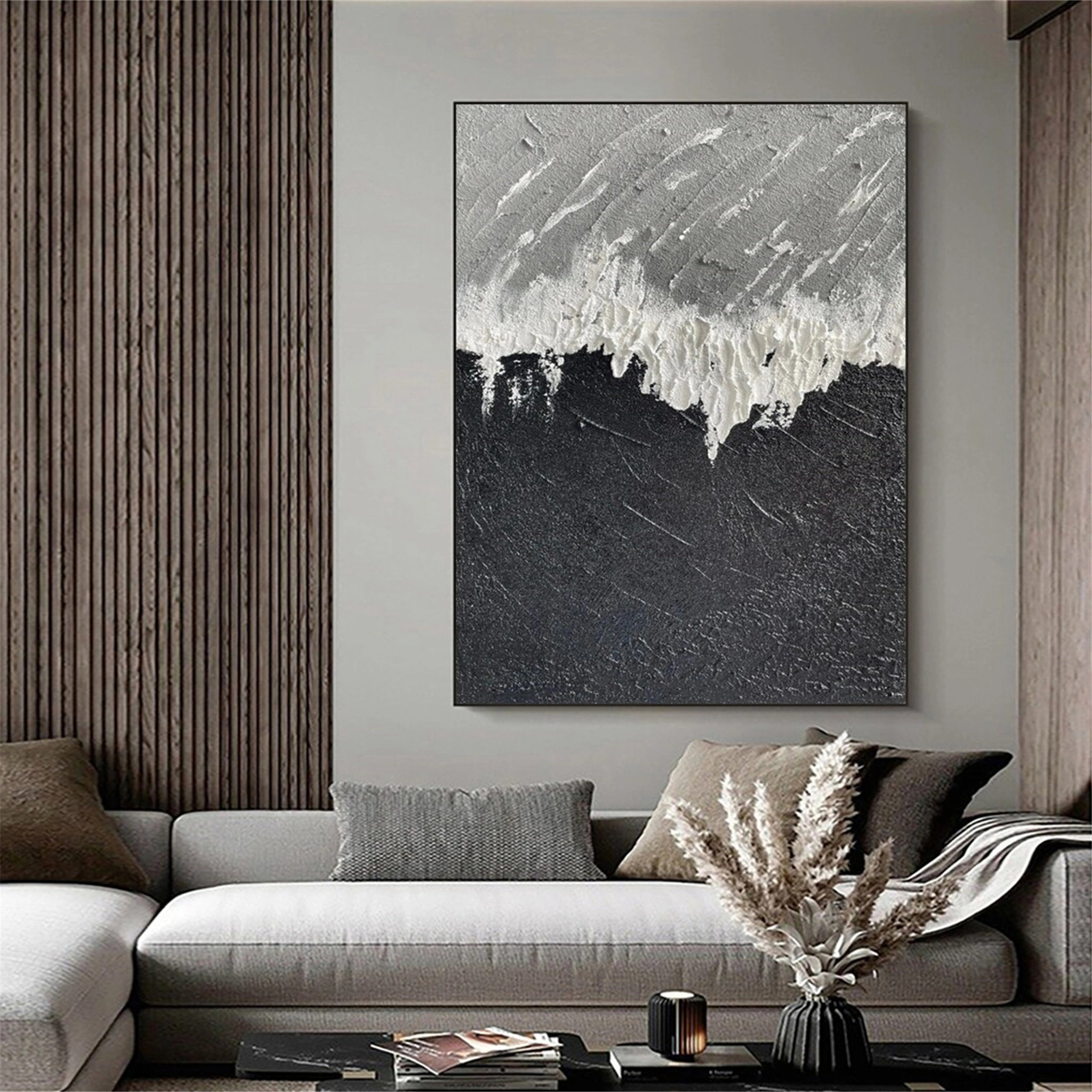 Ocean and Sky Painting #OS 113 - Handmade Canvas Wall Art for Home & Office Decor - Perfect for Living Room, Bedroom or Beach House