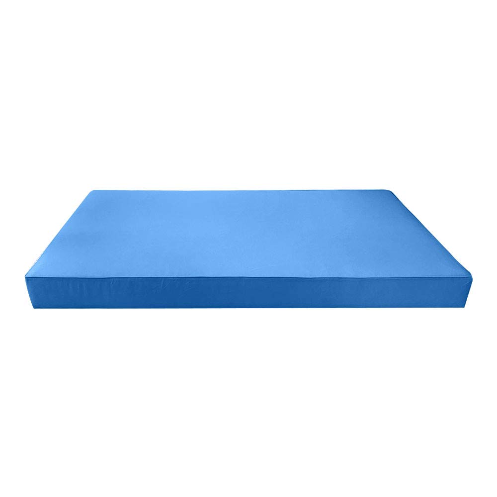 Prolinemax Outdoor Style 4 Twin Piped Trim Daybed Mattress Bolster Pillow Fitted Sheet Cover Only - AD102 | Perfect for Patio, Sunroom & Guest Bedroom Decor