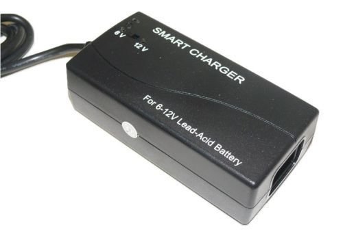 6V 12V Smart Battery Charger & Maintainer for Cars, Trucks, RVs, Motorcycles & Lawn Mowers - Automatic Trickle Charger for Long-Term Storage & Winter Maintenance