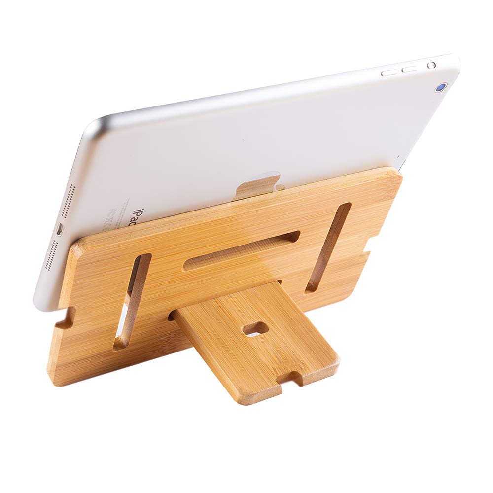 Premium Wooden Docking Station & Phone Stand - Dual Function Organizer for Home Office Desk, Compatible with iPhone, Samsung & Tablets - Perfect for Workspace, Nightstand & Minimalist Decor