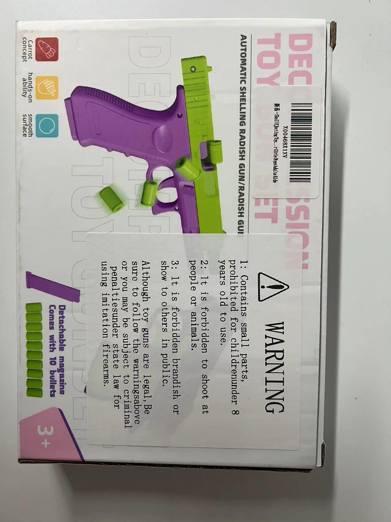 Realistic Shell Ejecting 1911 Toy Gun - 2 Pack with 10 Loadable Shells (Non-Firing) - Stress Relief Fidget Toy for Kids & Adults - Perfect Gift for Birthday & Halloween - Purple - Great for Role Play, Collecting & Sensory Play