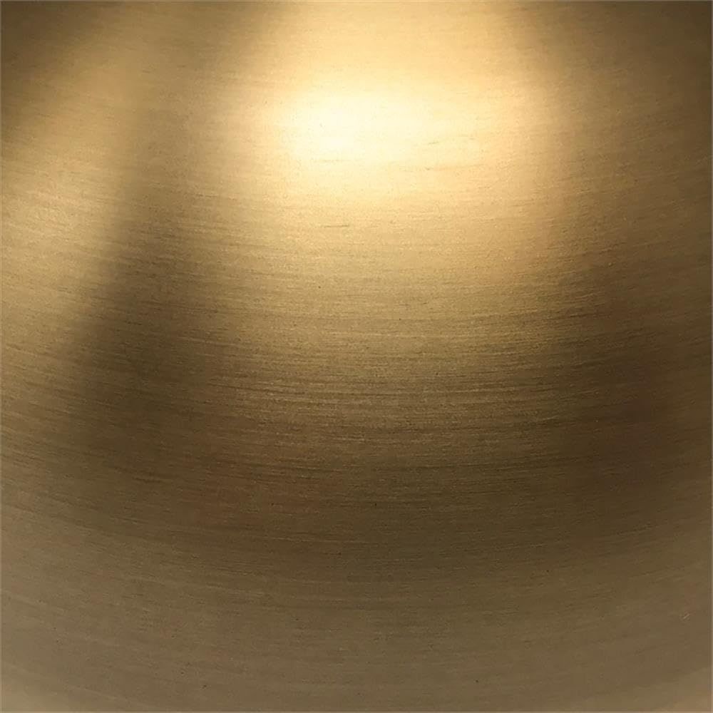 Henn&Hart 9 Inch Brass Metal and Glass Pendant Light Fixture - Vintage Industrial Ceiling Lighting for Dining Room, Kitchen, or Bedroom