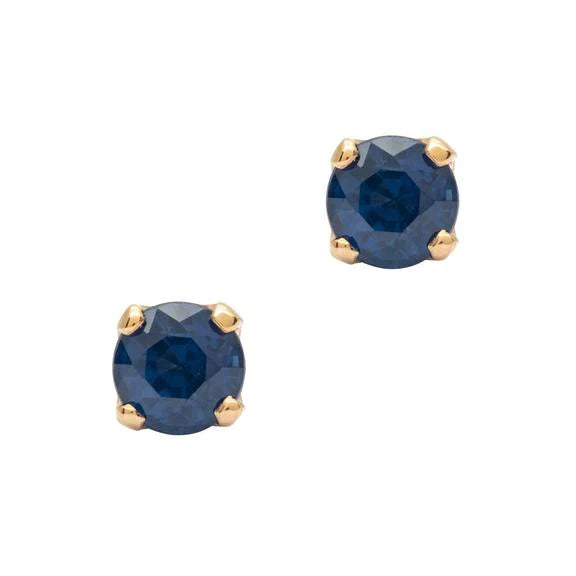 2.3mm Genuine Birthstone 14K Gold Stud Earrings for Women - Perfect Gift for Birthday, Anniversary & Everyday Wear