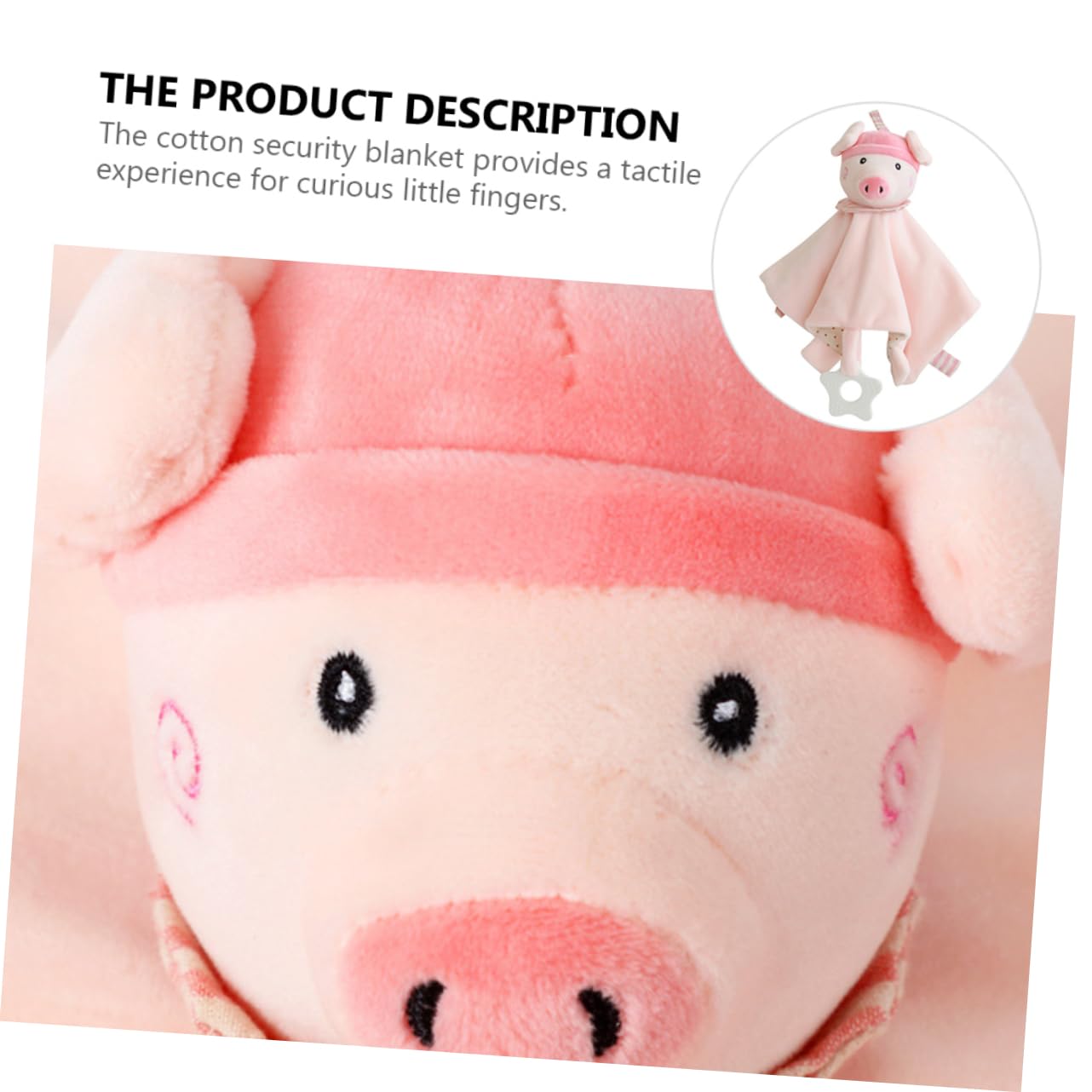 Totority Baby Comforter Toy - Soft Plush Security Blanket with Crystal Velvet for Infants & Toddlers - Perfect for Naptime, Bedtime, and Soothing Comfort