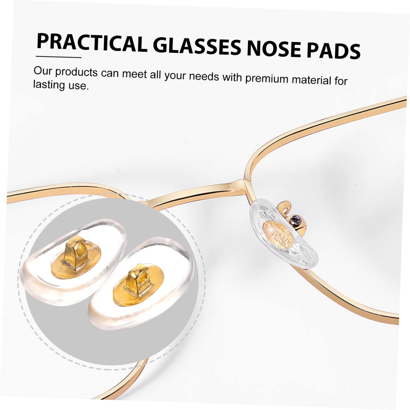 Premium Silicone Nose Pads for Glasses - 75 Pairs Comfortable Anti-Slip Eyewear Nose Pads Replacement - Ideal for Reading Glasses, Sunglasses & Safety Glasses - Reduce Pressure & Prevent Slipping