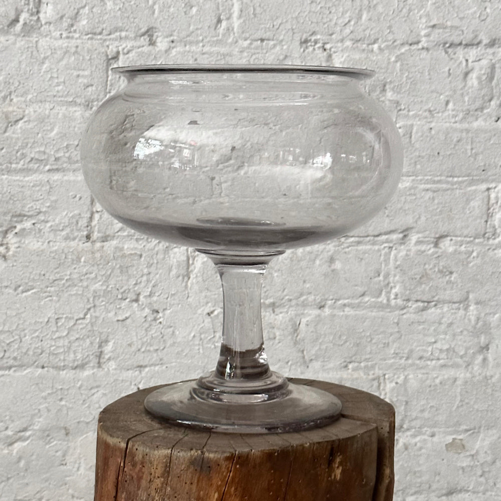 19th Century French Leech Jar Antique Medical Glassware - No. 713 | Vintage Apothecary Decor, Doctor Office Display, Medical History Collection