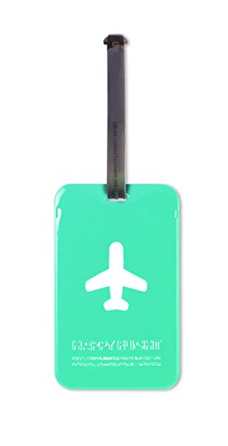 ALIFE DESIGN Square Luggage Tag - Durable Blue Travel ID Tag for Suitcases, Bags & Backpacks - Perfect for Airports, Hotels & Travel Identification