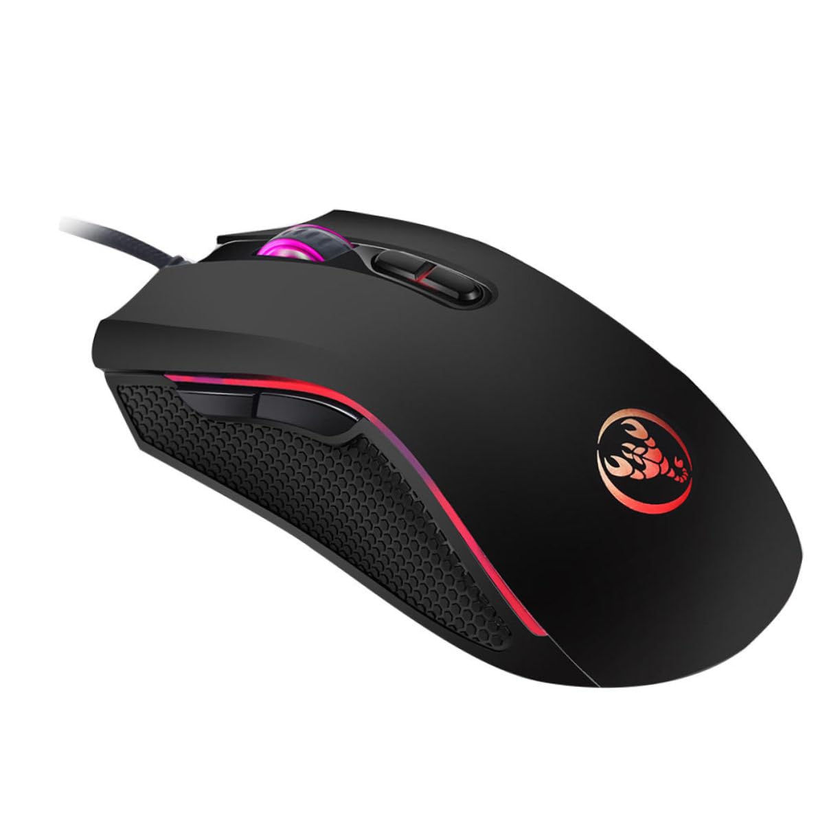 EVGOOGYY 1-Piece Wired Computer Mouse - Ergonomic Plastic Design for PC, Laptop, Office & Gaming Use - A869 Model (Black) - Perfect for Work, Study & Home Computing