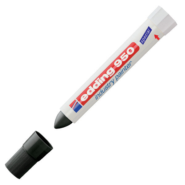 edding 950 Industrial Paint Marker - Permanent, Waterproof & Quick-Drying for Metal, Wood, Plastic & Glass - Ideal for Construction, DIY Projects & Automotive Marking