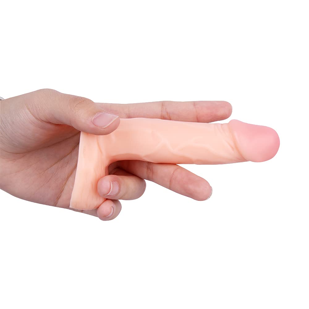 4.3 Inches Realistic Dildo for Beginners - Lifelike Anal Sex Toy for Women, Men & Couples - G Spot Stimulator & Anal Plug Training Kit (Flesh Color) | Perfect for Solo Play, Couples Fun & BDSM Exploration
