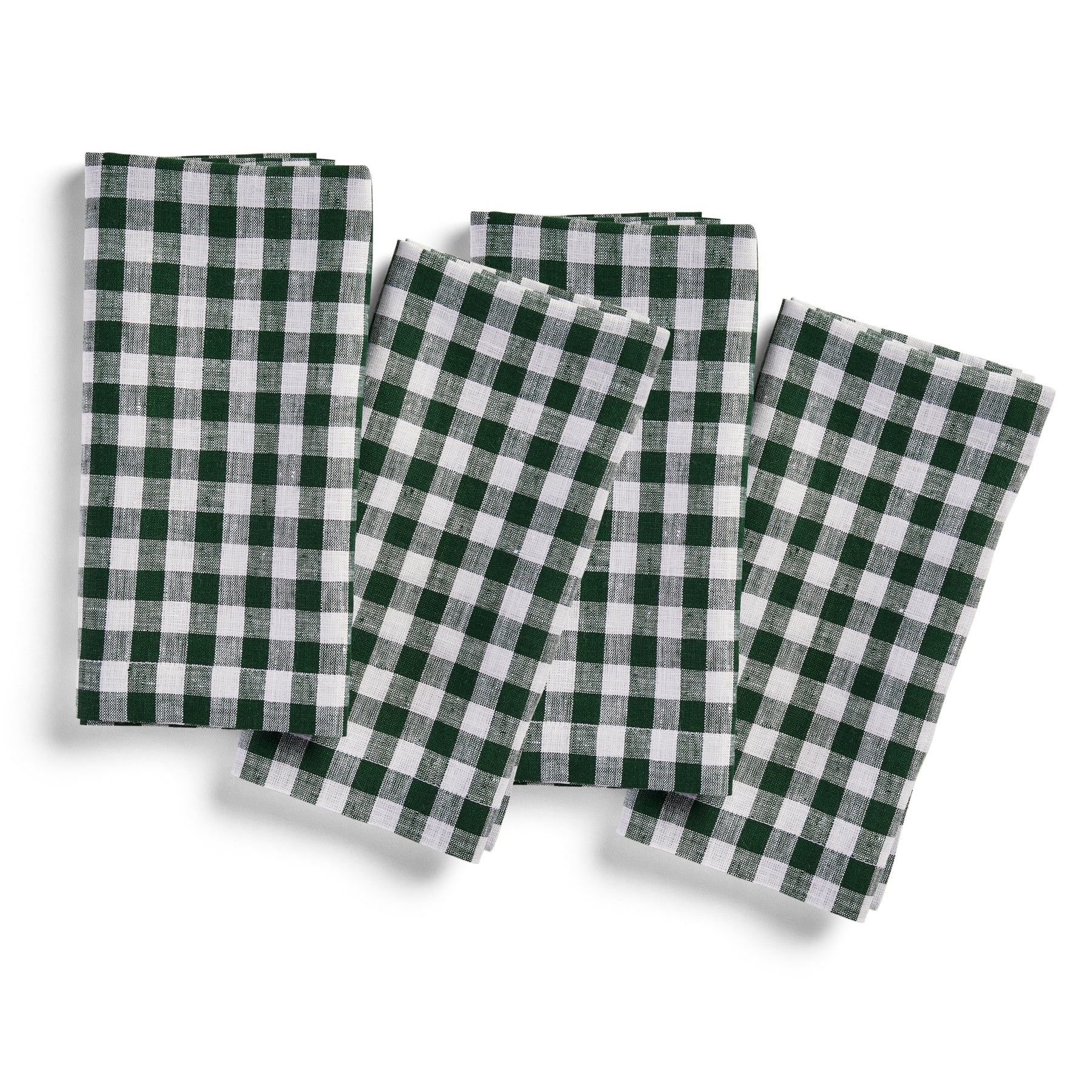 Premium Gingham Checkered Napkins Set of 4 - 100% Cotton Kitchen & Dining Cloth for Parties, Picnics, and Everyday Use