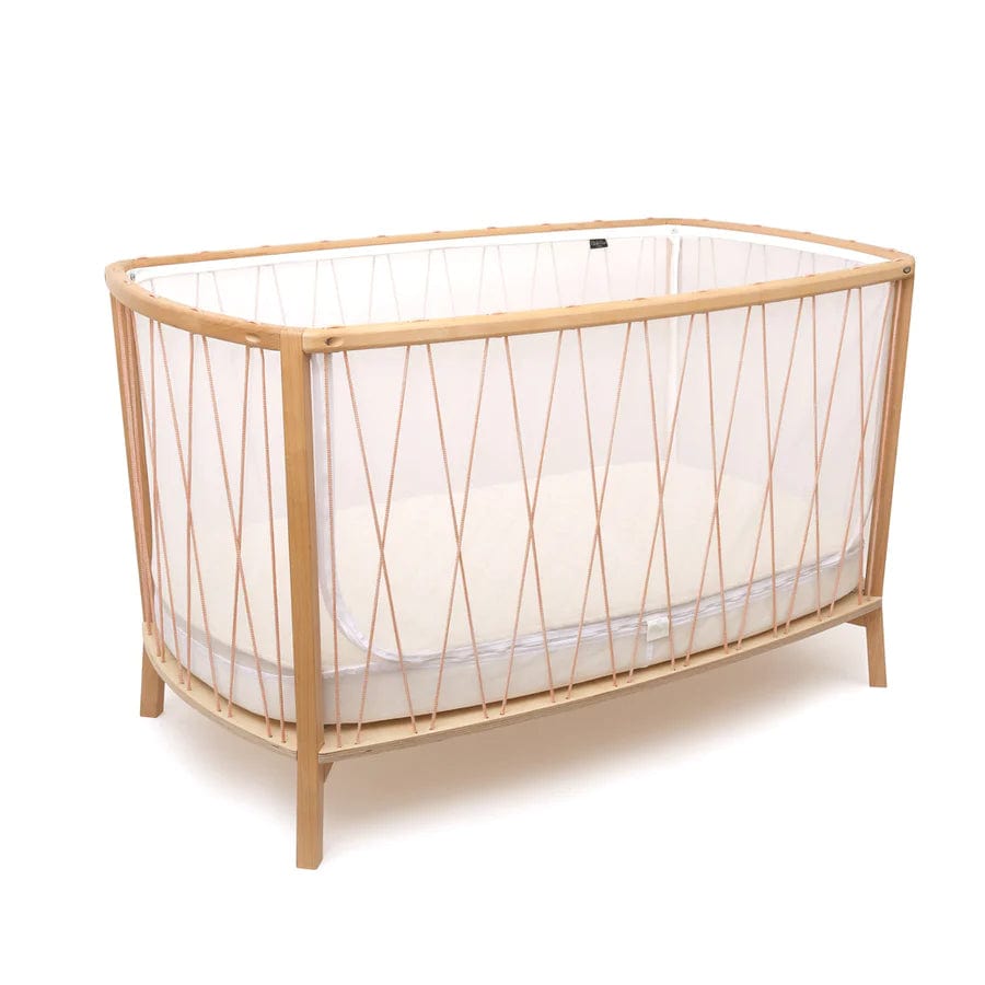 Charlie Crane Kimi Baby Bed & Mattress - Premium Wooden Crib with Organic Mattress for Newborns & Toddlers | Nursery, Bedroom & Travel Use