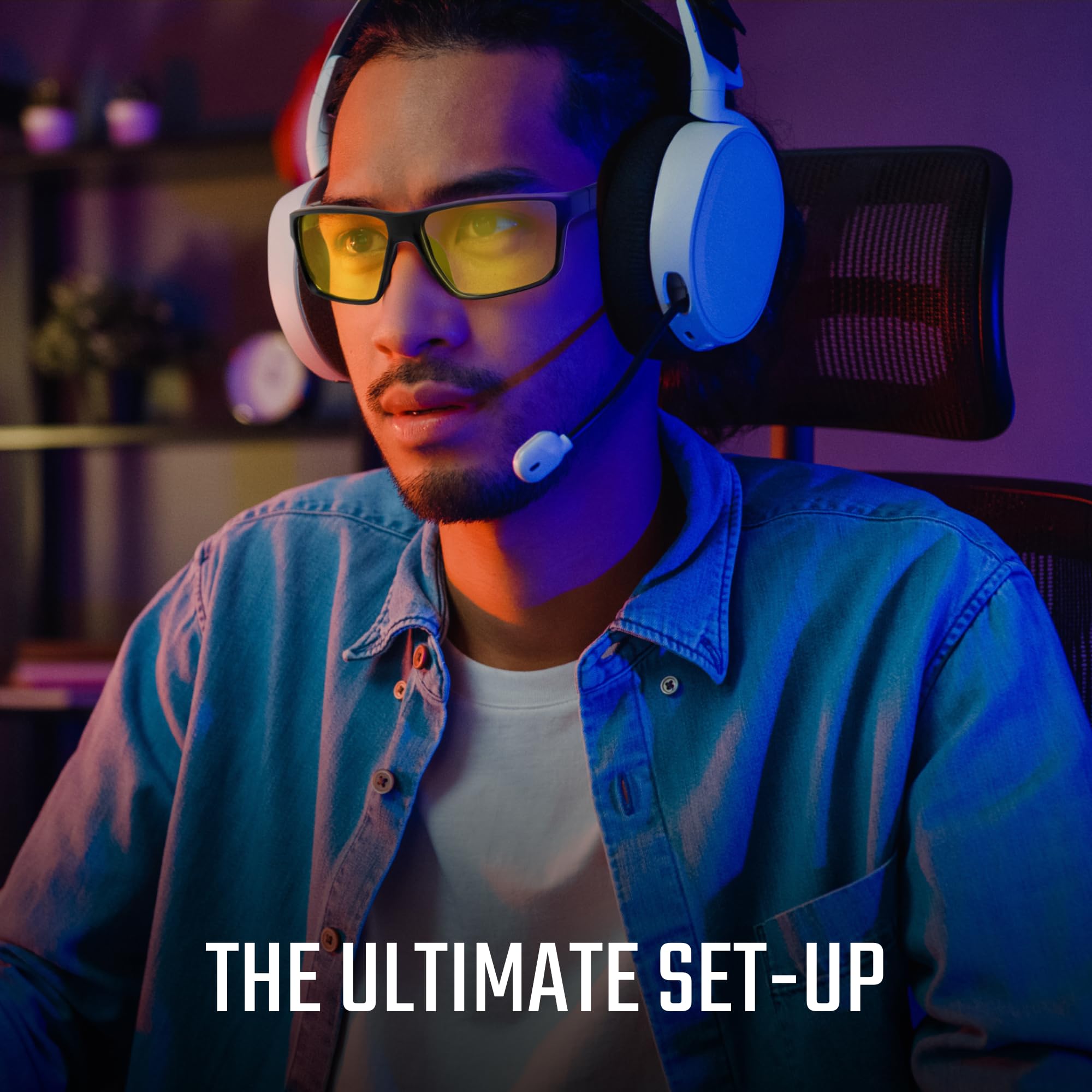 Titan Anti Blue Light Gaming Glasses - UV400 Protection for Men | Reduce Eye Strain for Gaming & Work