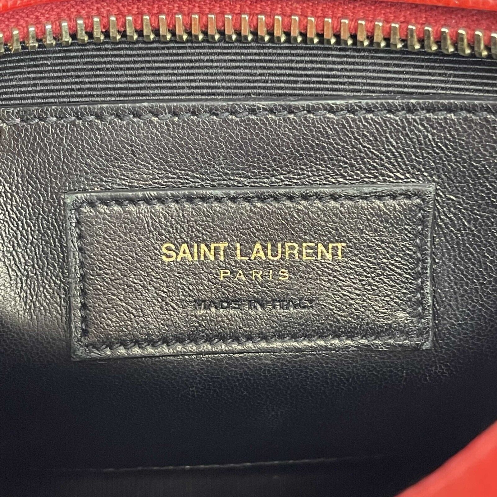 Saint Laurent Grain de Poudre Classic Monogram Small Red Camera Crossbody Bag for Women | Luxury Leather Shoulder Purse for Date Night, Party & Travel Accessories