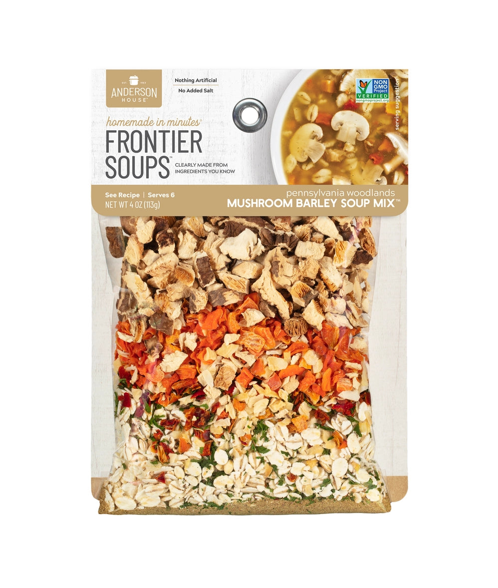 Pennsylvania Woodlands Mushroom Barley Soup Mix - Hearty & Natural Dried Soup Blend for Camping, Hiking & Quick Meals