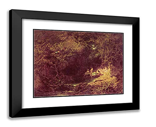 Black Modern Wood Frame with Double Matting