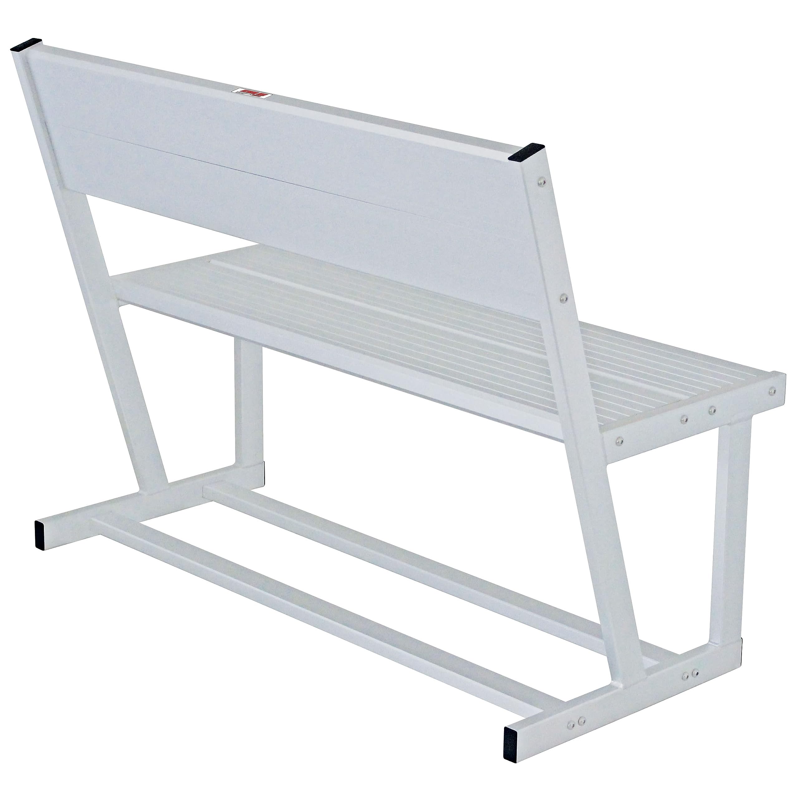 Extreme Max 3006.6641 Universal Aluminum Dock & Patio Bench - Heavy Duty Outdoor Seating for Lakeside, Deck, Garden & Backyard Relaxation