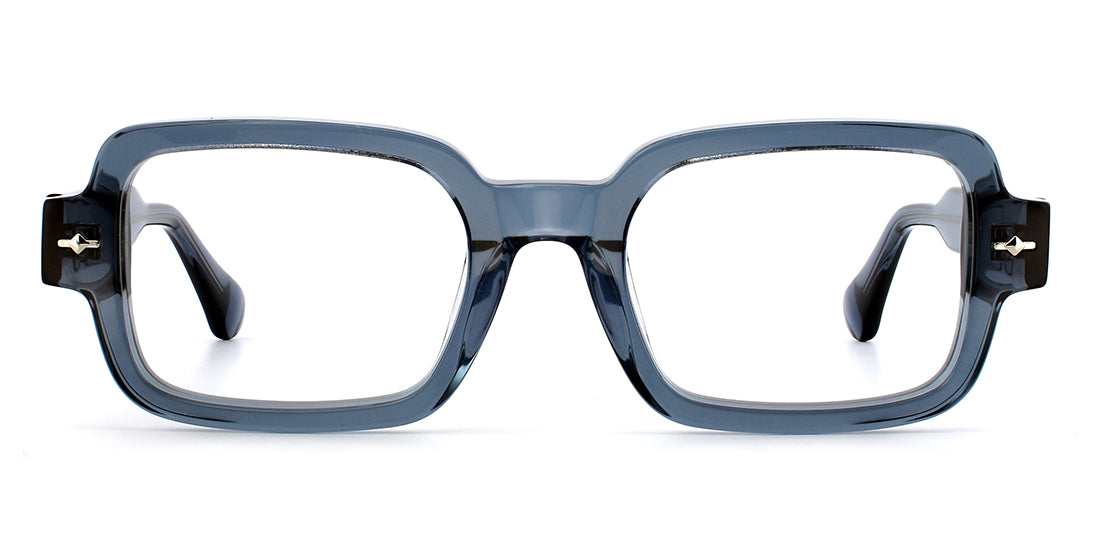 Stylish Thick Rimmed Rectangle Eyeglass Frames WD1308P - Trendy Unisex Glasses for Reading, Driving & Everyday Wear