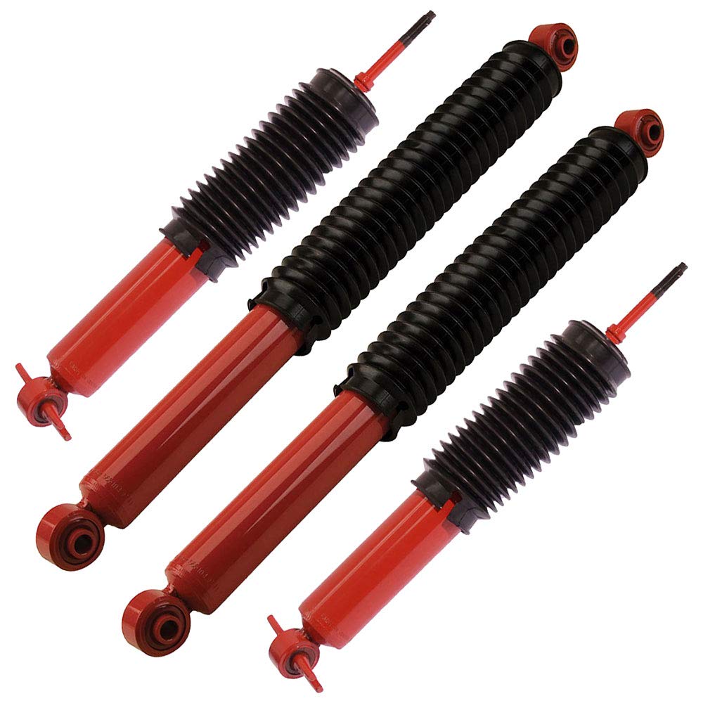 Chevy Silverado 2500 & GMC Sierra 2500 MonoMax Shock Absorbers Set of 4 - Heavy Duty Replacement Struts 77-62148C0 by BuyAutoParts - Perfect for Off-Roading, Towing & Smooth Ride Comfort