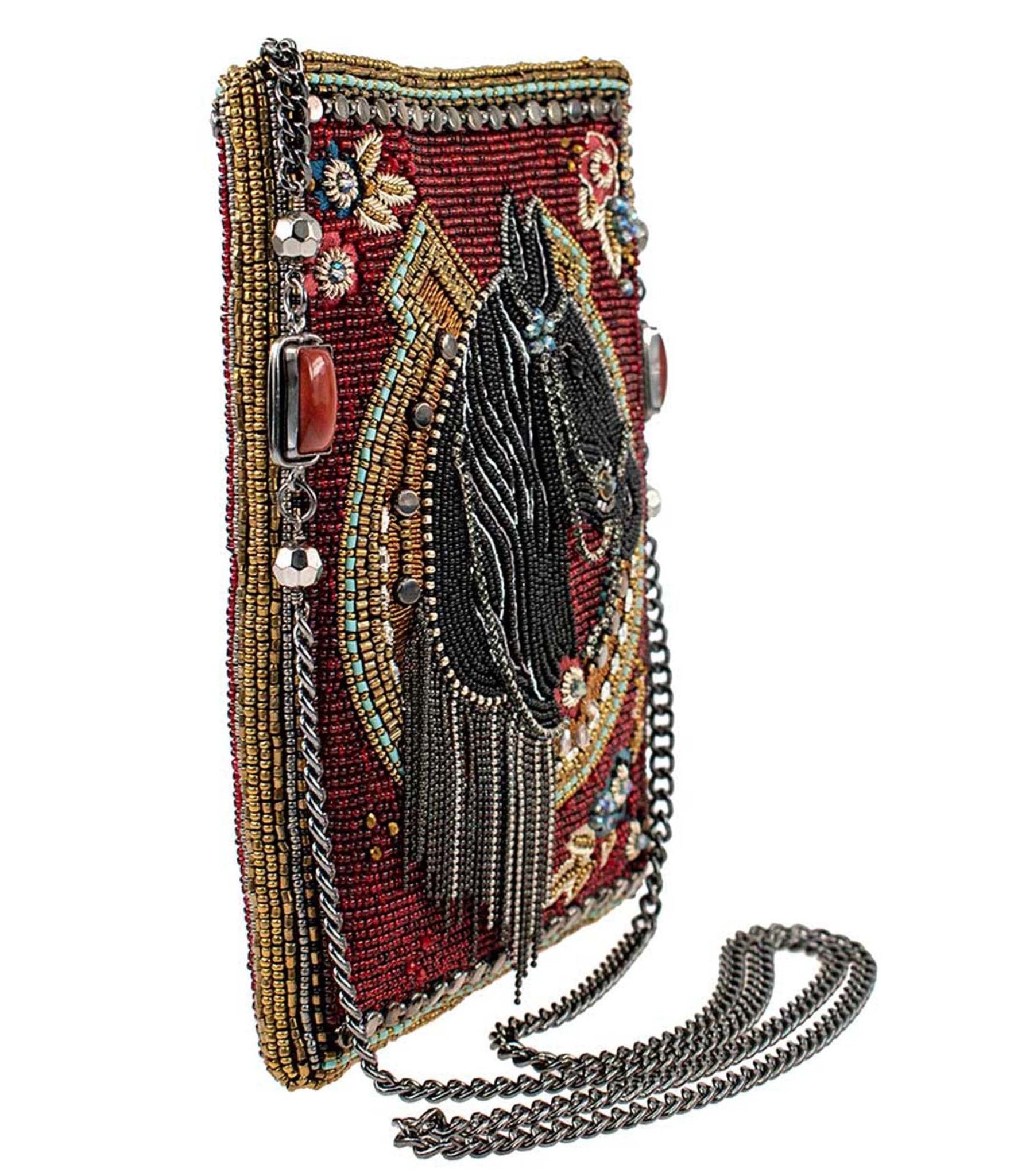 Mary Frances Let's Gallop Mini Crossbody Handbag - Stylish Leather Purse for Women | Perfect for Parties, Date Nights & Travel Accessories