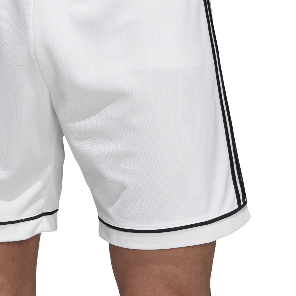 Adidas Youth Squadra 17 Soccer Shorts - White/Black - Breathable Athletic Shorts for Boys - Perfect for Training, Games & Casual Wear