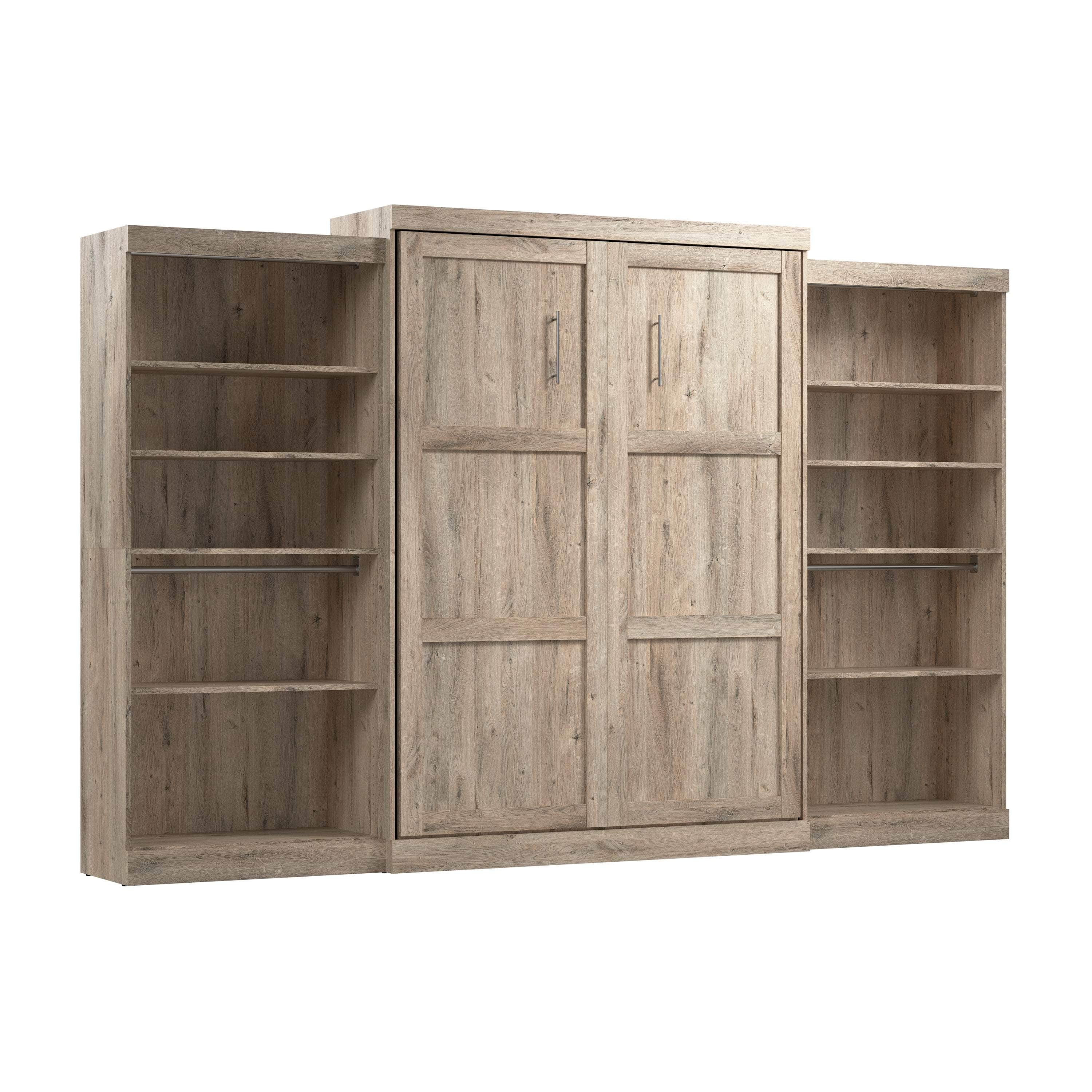 Pur Queen Murphy Wall Bed with 2 Storage Units - 136