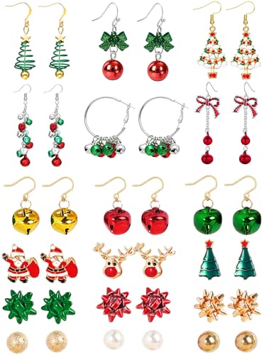 D-18Pairs Christmas Earrings