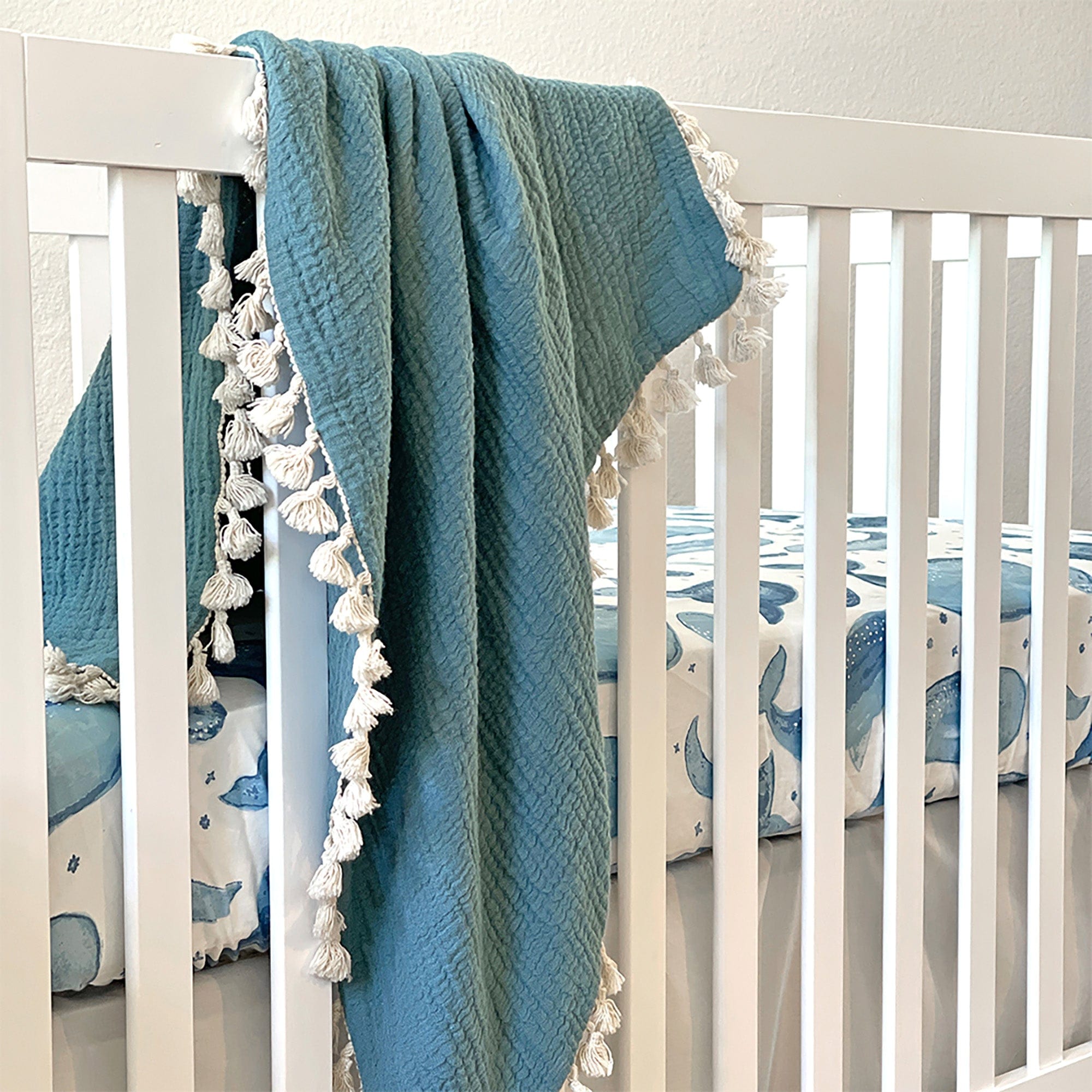 Organic Cotton Fitted Crib Sheet for Baby Crib - Soft, Breathable & Hypoallergenic Nursery Bedding - Perfect for Newborns, Toddlers & Daycare Use