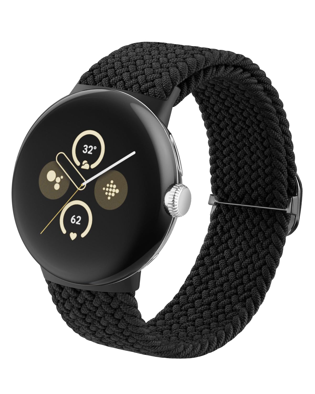 Premium Nylon Bands for Google Pixel Watch (41mm) - Compatible with Pixel Watch 2 & 3 - Adjustable Braided Stretch Strap for Men & Women - Durable Upgraded Connector - Perfect for Workouts, Running & Everyday Wear