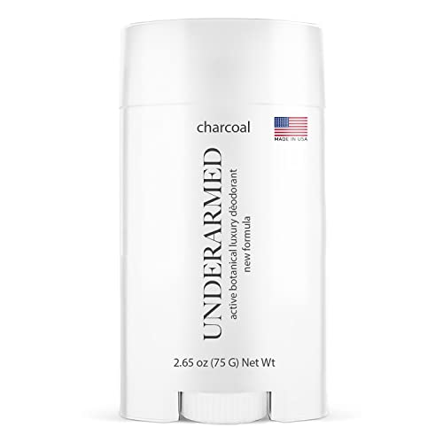 Natural Underarm Deodorant for Women & Men - Aluminum Free, Non-Toxic & Cruelty Free - Made in USA - All Day Odor Protection with Activated Charcoal - Perfect for Gym, Work & Daily Freshness