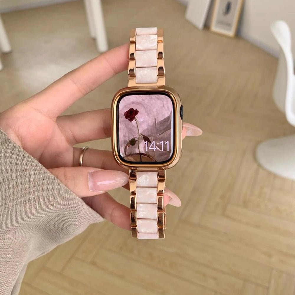 CrystalGlow Luxury Apple Watch Band for Women - Elegant & Durable Replacement Strap for Apple Watch Series 9/8/7/SE - Perfect for Workouts, Office Wear & Everyday Fashion Accessory