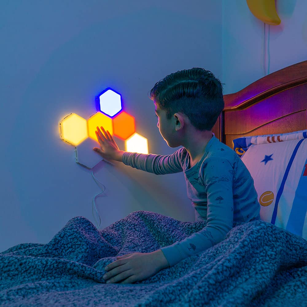 Bright Autism Tap-Tap Touch Sensory Lights - Dimmable LED Therapy Lights for Kids with Autism, ADHD & Sensory Needs | Visual & Tactile Stimulation for Calming & Learning | Perfect for Bedrooms, Classrooms & Therapy Rooms (6-Piece Set)