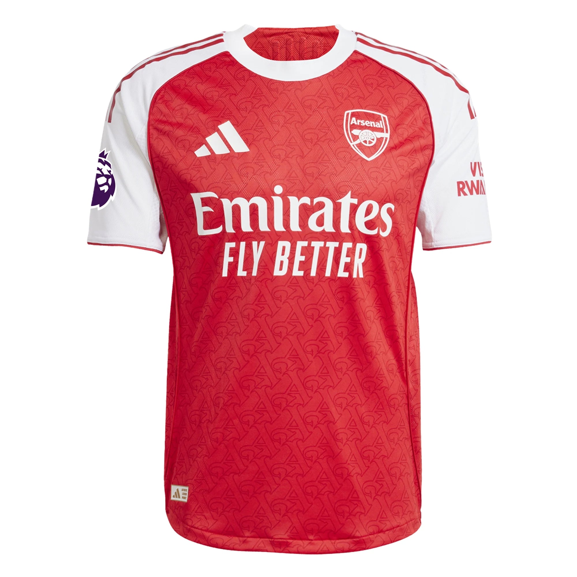 Adidas Arsenal FC 2025/26 Authentic Home Jersey with EPL Patch - Better Scarlet & White - Official Football Shirt for Matches & Fan Support