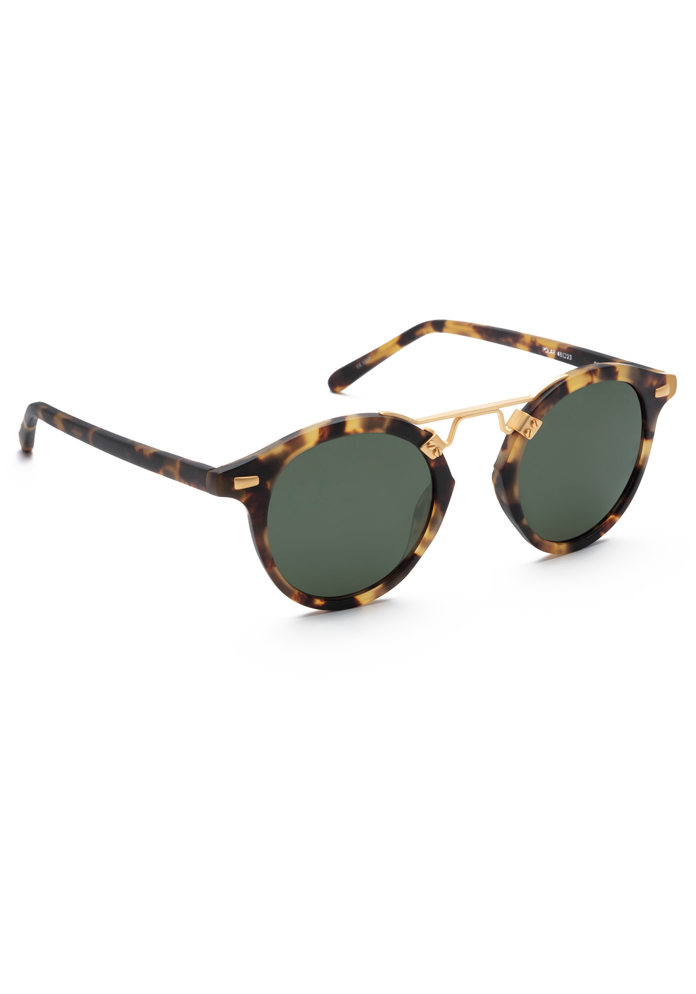 ST. LOUIS CLASSICS Matte Tokyo Tortoise Polarized 24K Gold Sunglasses - UV Protection for Driving, Beach & Outdoor Activities