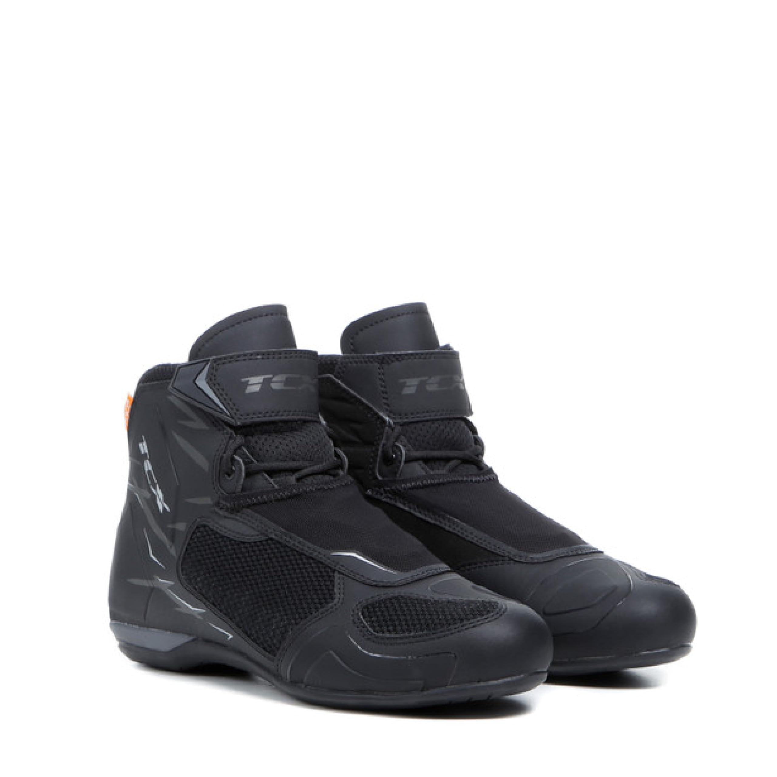 TCX Men's Motorcycle Boots - Black & Gray - Size 15.5 - Waterproof Riding Shoes for Cruiser & Touring Bikes - Perfect for Long Distance Motorcycle Trips & Daily Commuting
