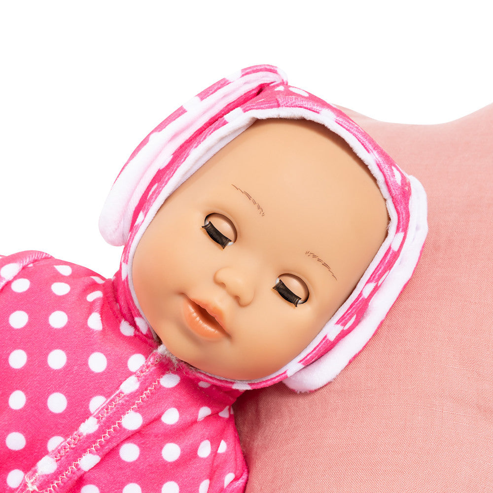 Bayer Design 15 inch Anna First Words Talking Baby Doll with Bunny Onesie - Perfect Gift for Newborns, Toddlers & Collectors - Interactive Playtime, Birthday & Christmas Present