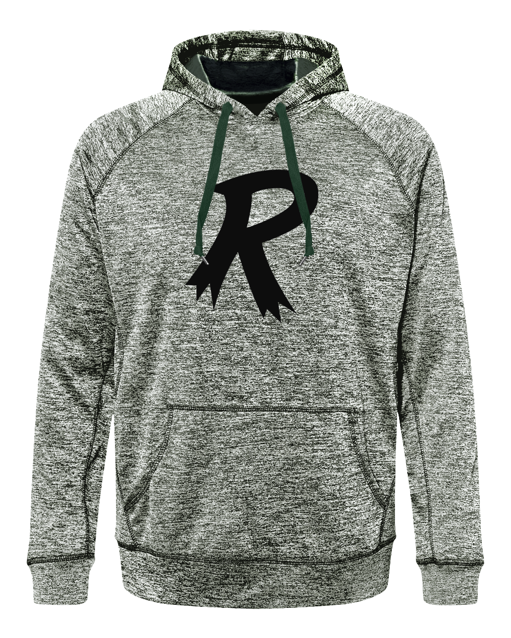 Radical R Black Performance Hoodie - Lightweight, Moisture-Wicking & Breathable for Men & Women - Perfect for Gym, Running & Outdoor Activities