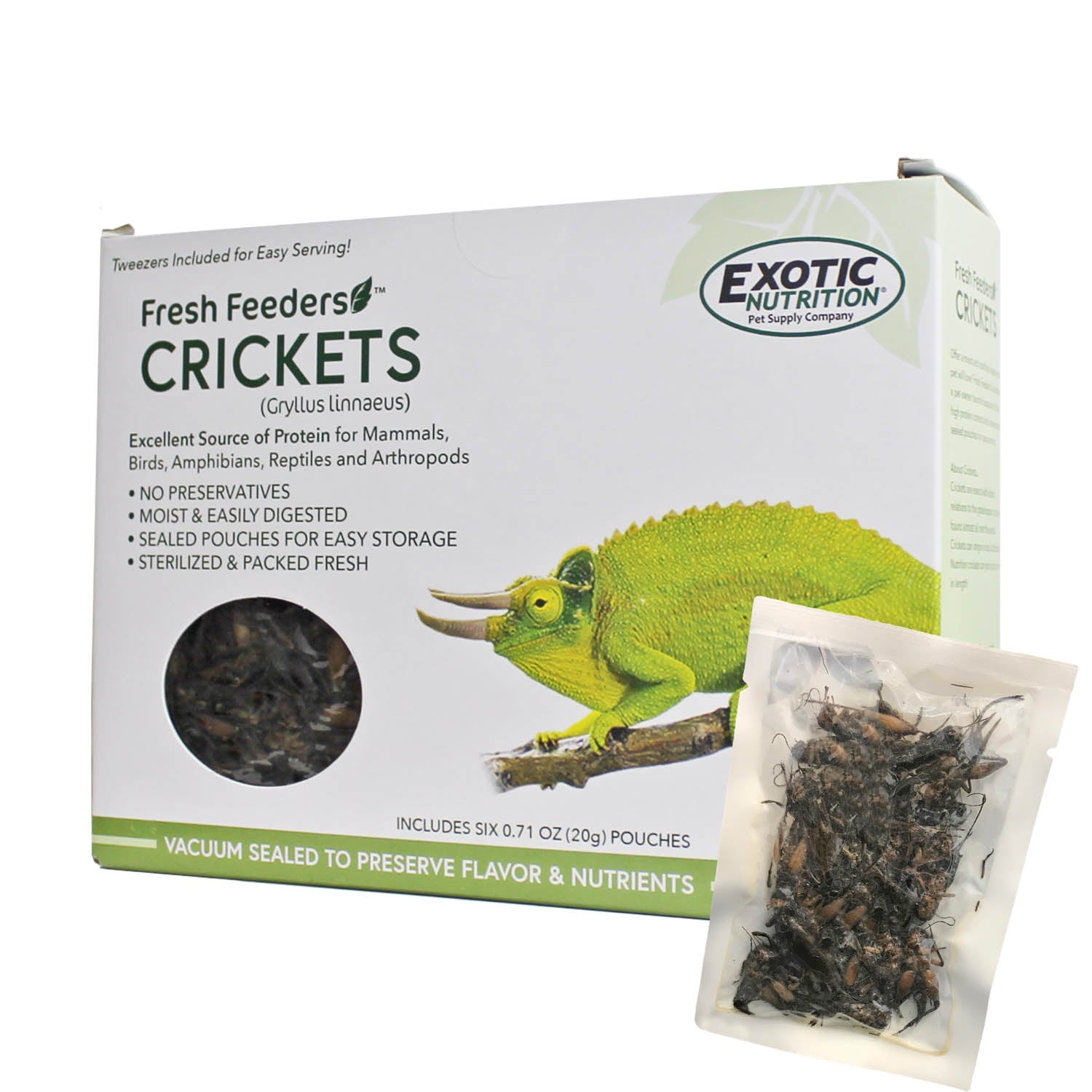 Fresh Feeders for Reptiles & Amphibians - Live Crickets, Worms & Insects - Perfect for Pet Lizards, Frogs & Turtles - High Protein Food for Healthy Growth & Nutrition