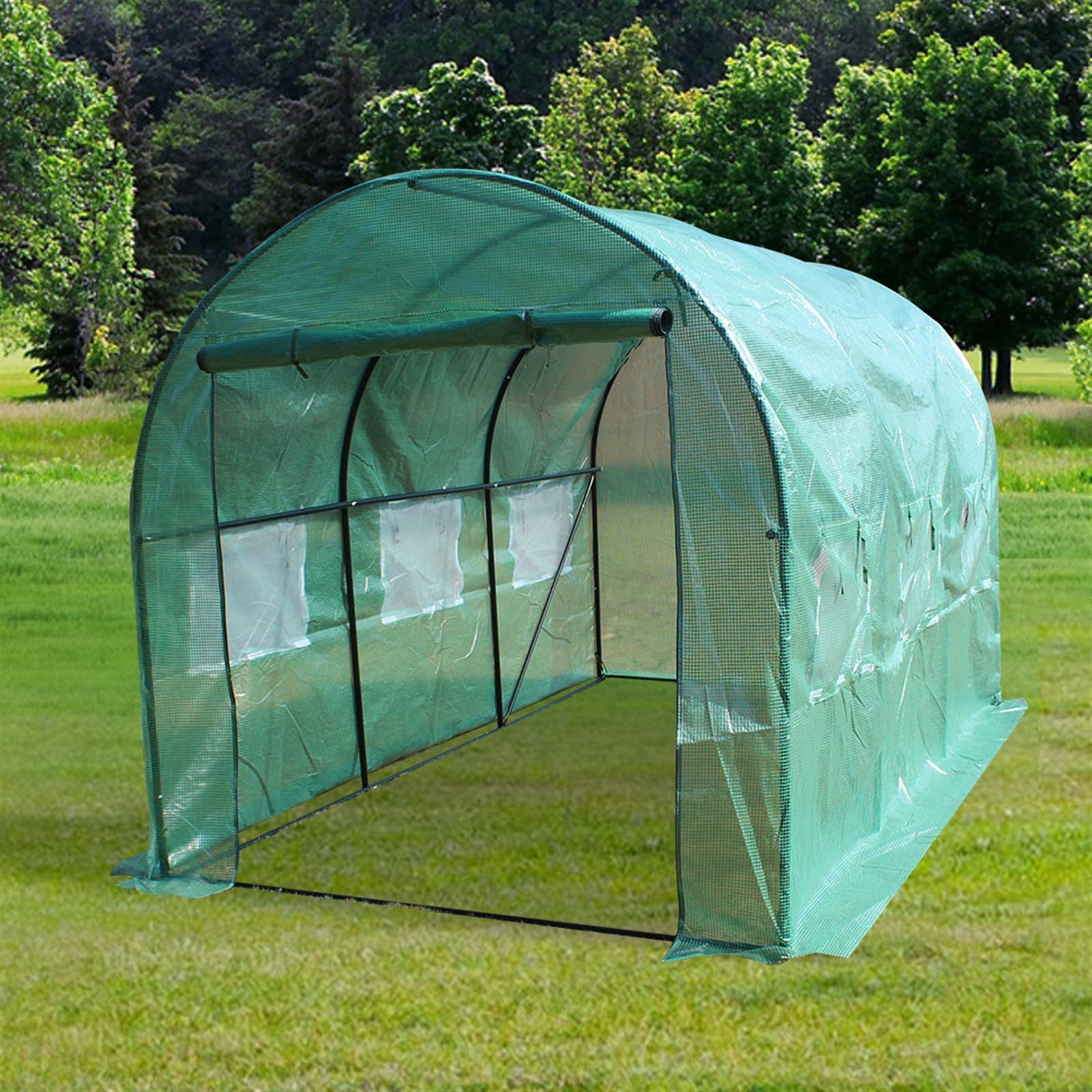 GT2-LC 12'x7'x7 Heavy Duty Greenhouse Tent for Plants & Gardening - Durable Outdoor Garden Dome for Seed Starting, Plant Protection & Year-Round Growing