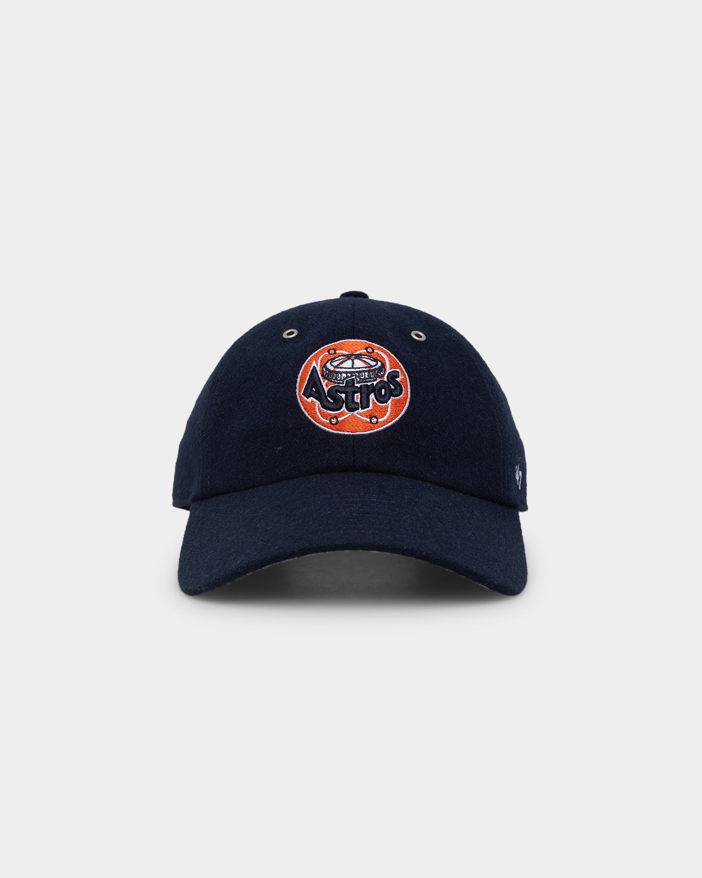 Houston Astros Wool '47 Clean Up Strapback Hat - Navy Blue Adjustable Baseball Cap for Men & Women - Perfect for Games, Tailgating & Casual Wear