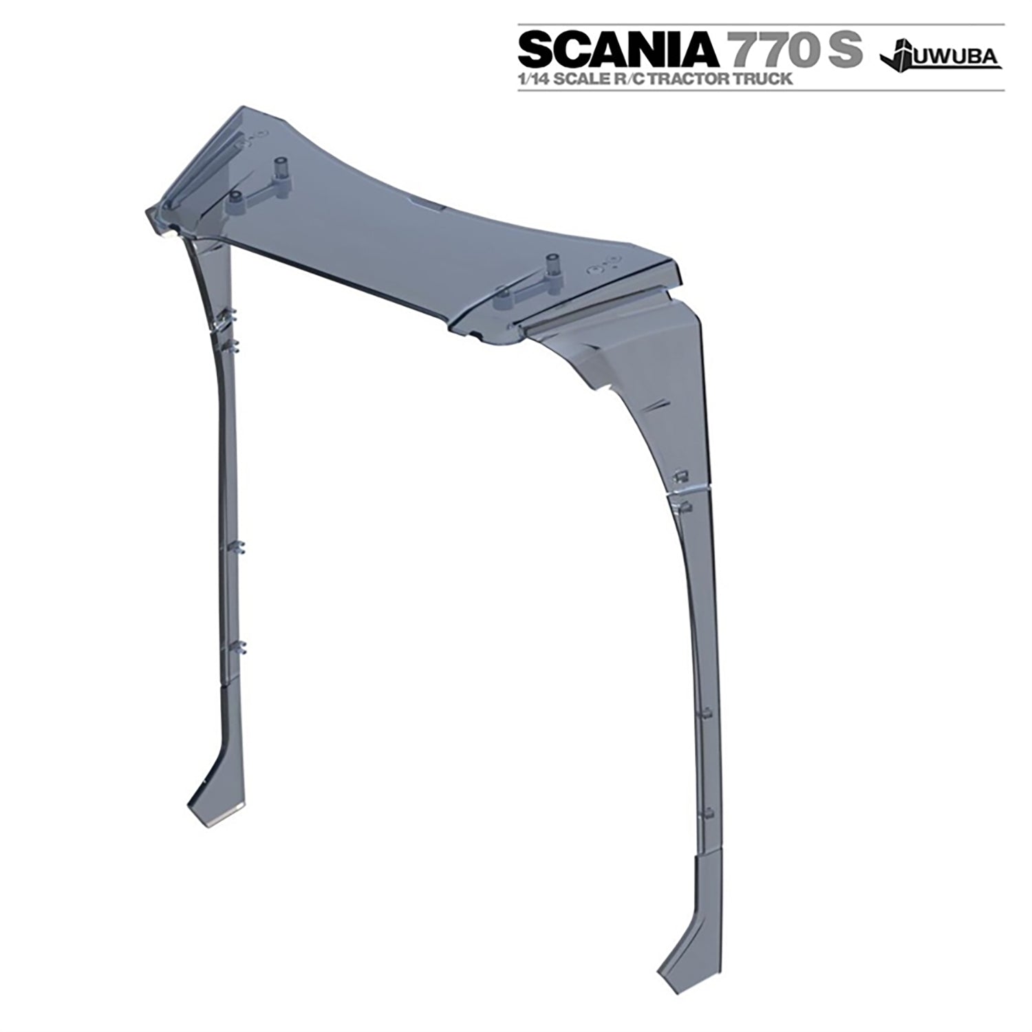 1/14 Scale Tamiya SC 770S RC Tractor Truck Plastic Narrow Spoiler - DIY Upgrade Accessory for RC Lorry Models - Perfect for Racing, Drifting & Off-Road RC Truck Enthusiasts