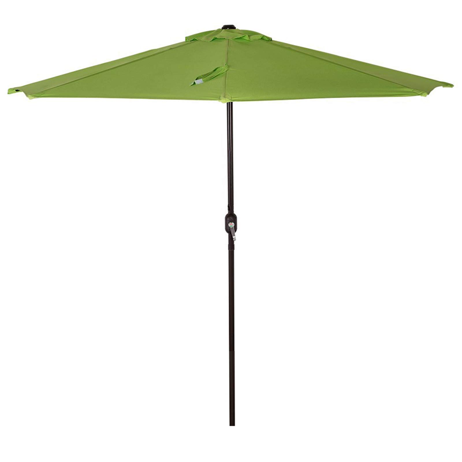 LYBC 9ft Outdoor Patio Umbrella with Crank Mechanism - 270cm Waterproof Garden Parasol, UV Protection & Durable Green Canopy for Poolside, Backyard, Deck and Outdoor Dining Areas