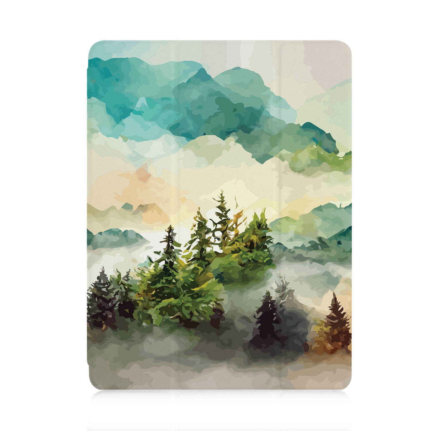 Premium iPad Trifold Case with Nature-Inspired Design - Slim Protective Cover for iPad Air/Pro, Perfect for Work, Travel & Home Use