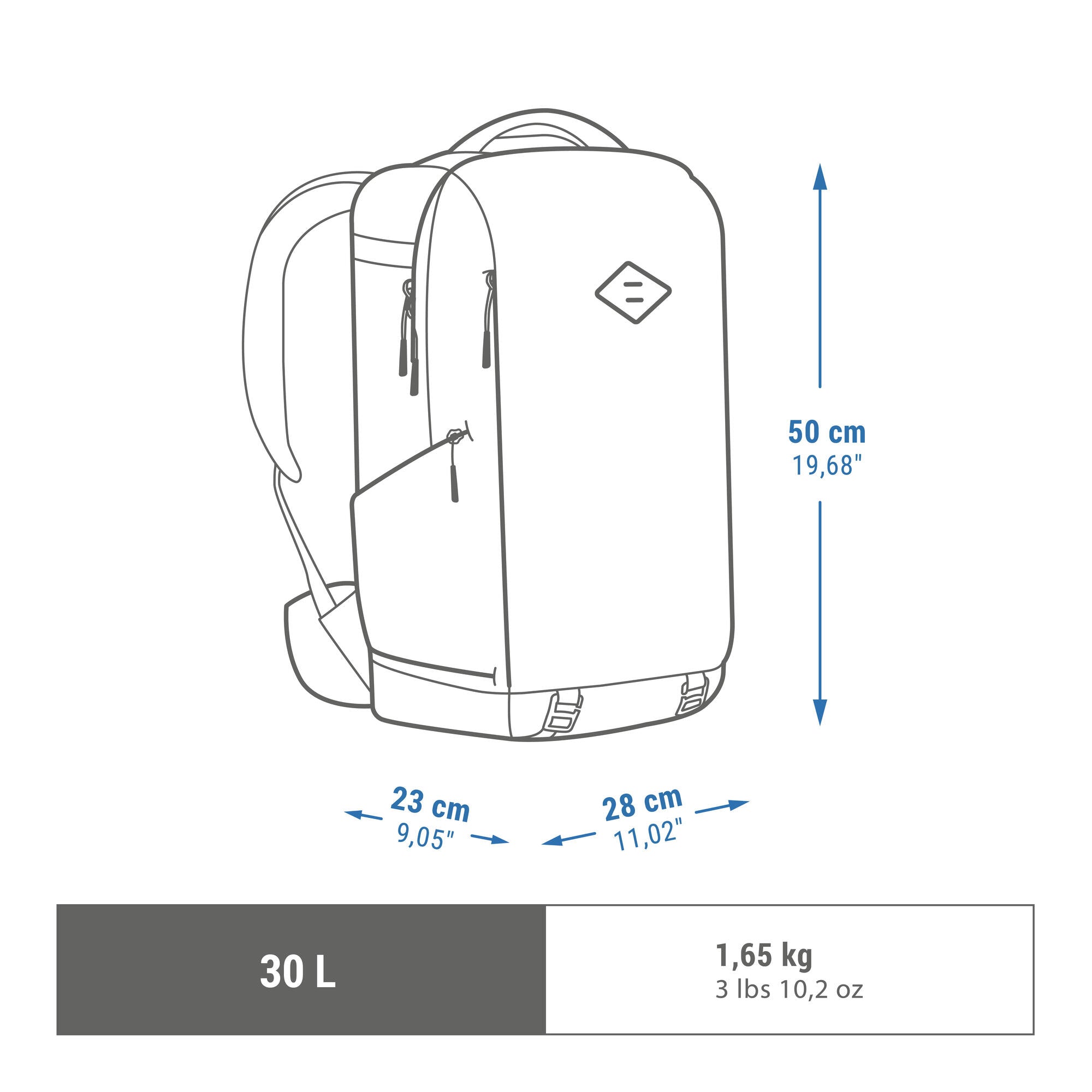 Quechua NH Explorer 900 Focus Camera Backpack - Waterproof DSLR Camera Bag for Travel & Hiking - Perfect for Photographers & Outdoor Adventures