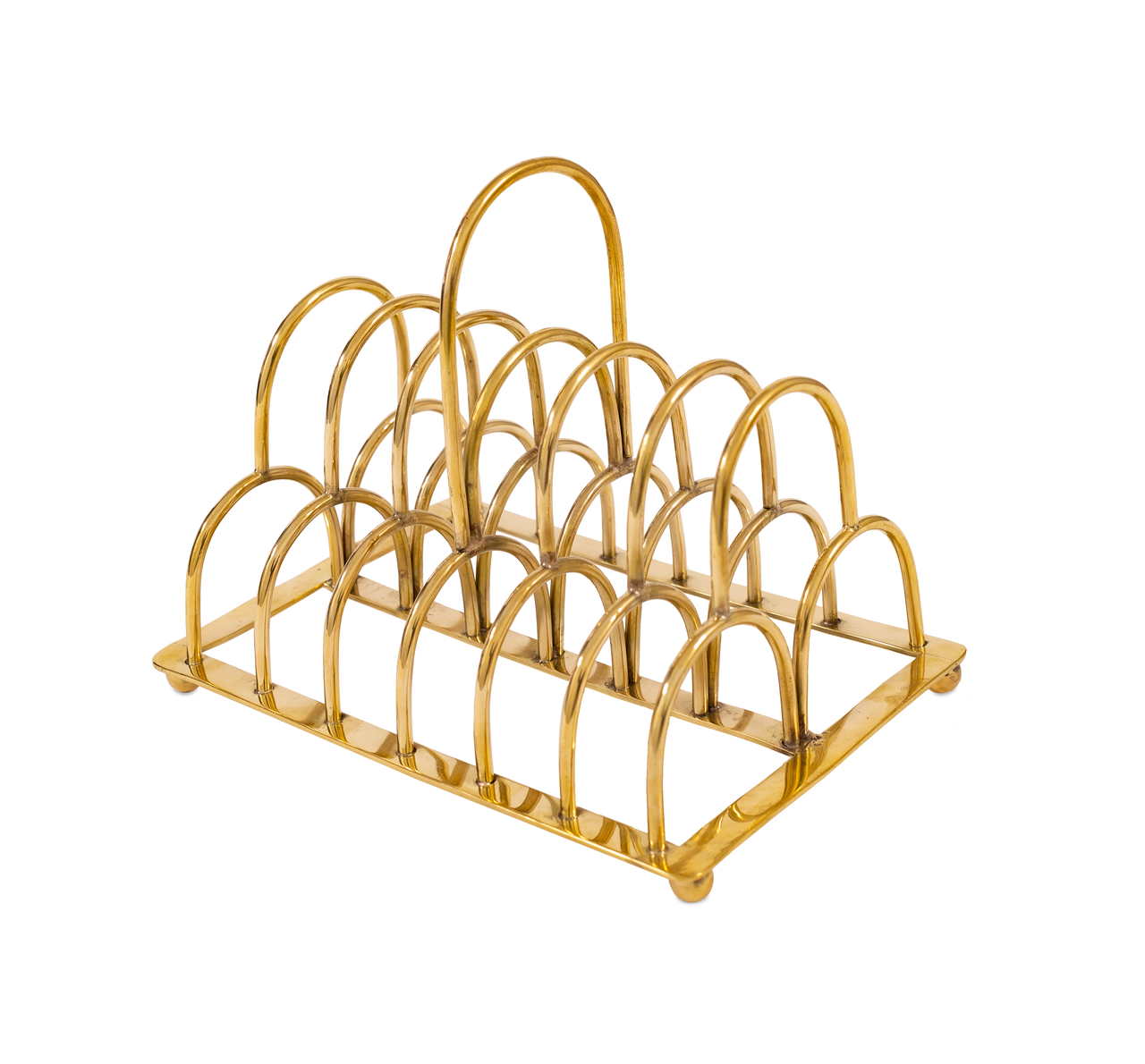 Antique Brass Letter Holder - Vintage Desk Organizer for Mail, Notes & Correspondence - Perfect for Home Office, Study & Gift Giving