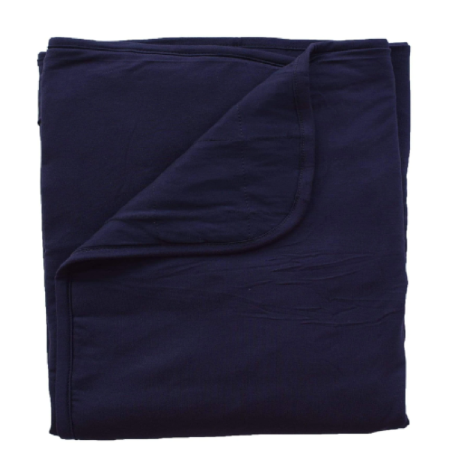 Kyte Baby Soft Organic Cotton Baby Blanket - Navy Blue | Cozy & Breathable for Newborns, Infants & Toddlers | Perfect for Swaddling, Nursing & Stroller Use