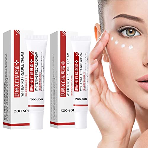 2 Pcs Spot Off Freckle Whitening Cream - Effective Freckle Remover & Dark Spot Corrector for Face, Acne Scar Treatment - Brighten Skin Tone for Daily Use & Night Care Routine