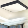 REIKA Black Geometric LED Ceiling Light with Safety Certified Driver - Modern Lighting for Living Room, Bedroom & Office