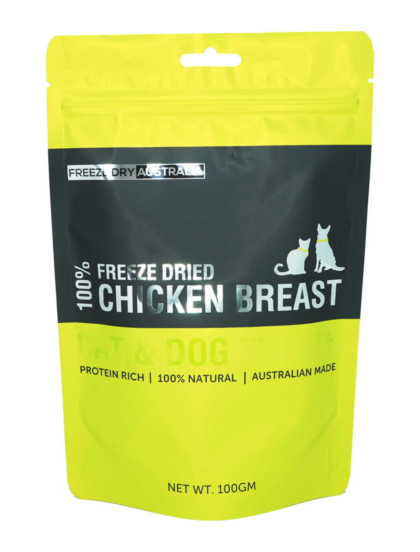 Freeze Dried Australia Diced Chicken Breast - 100g Natural Dog & Cat Treats - High Protein Pet Snacks for Training, Rewards & Outdoor Adventures