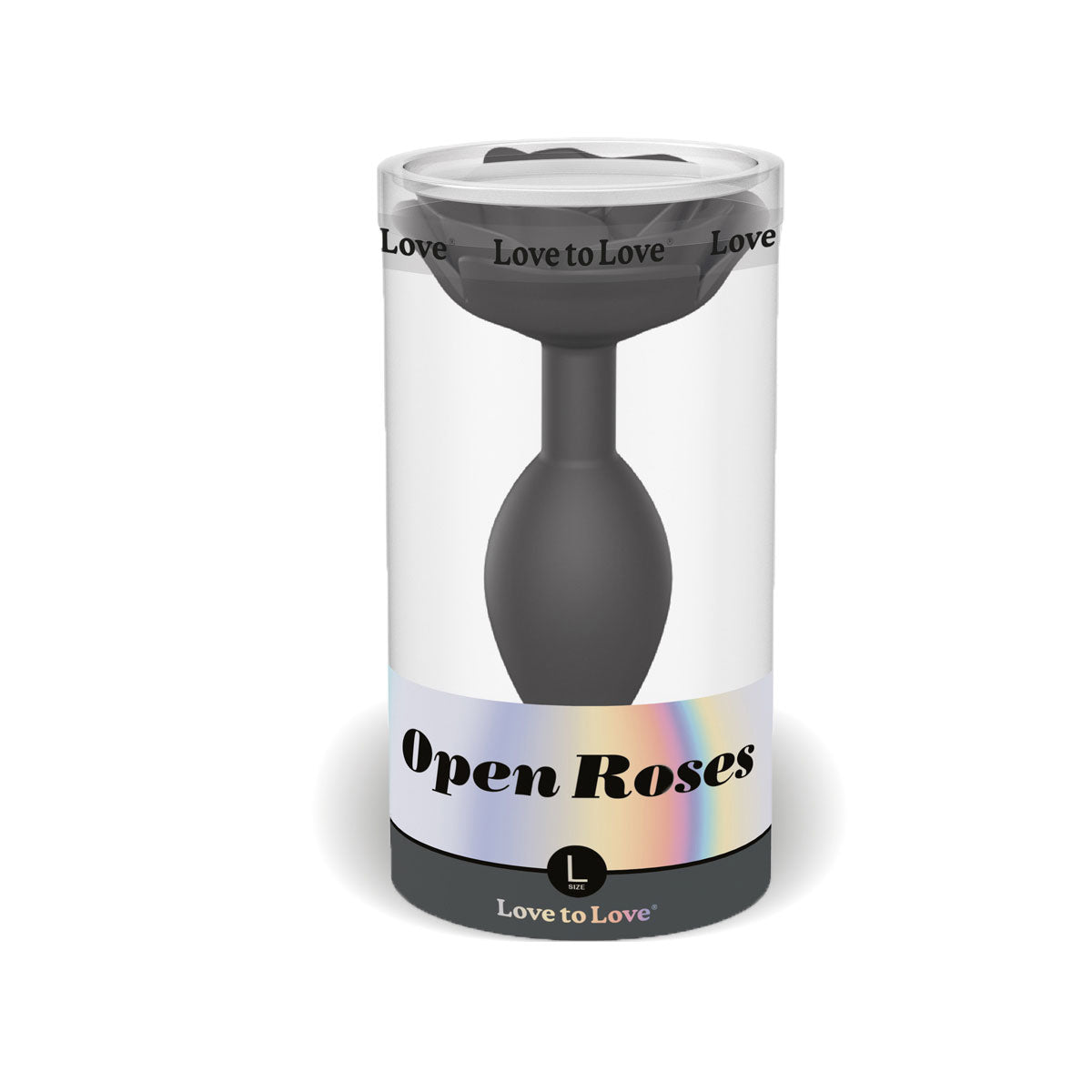 Love to Love Open Roses Plug Large Black Onyx - Elegant Home Decor for Living Room, Bedroom, or Office